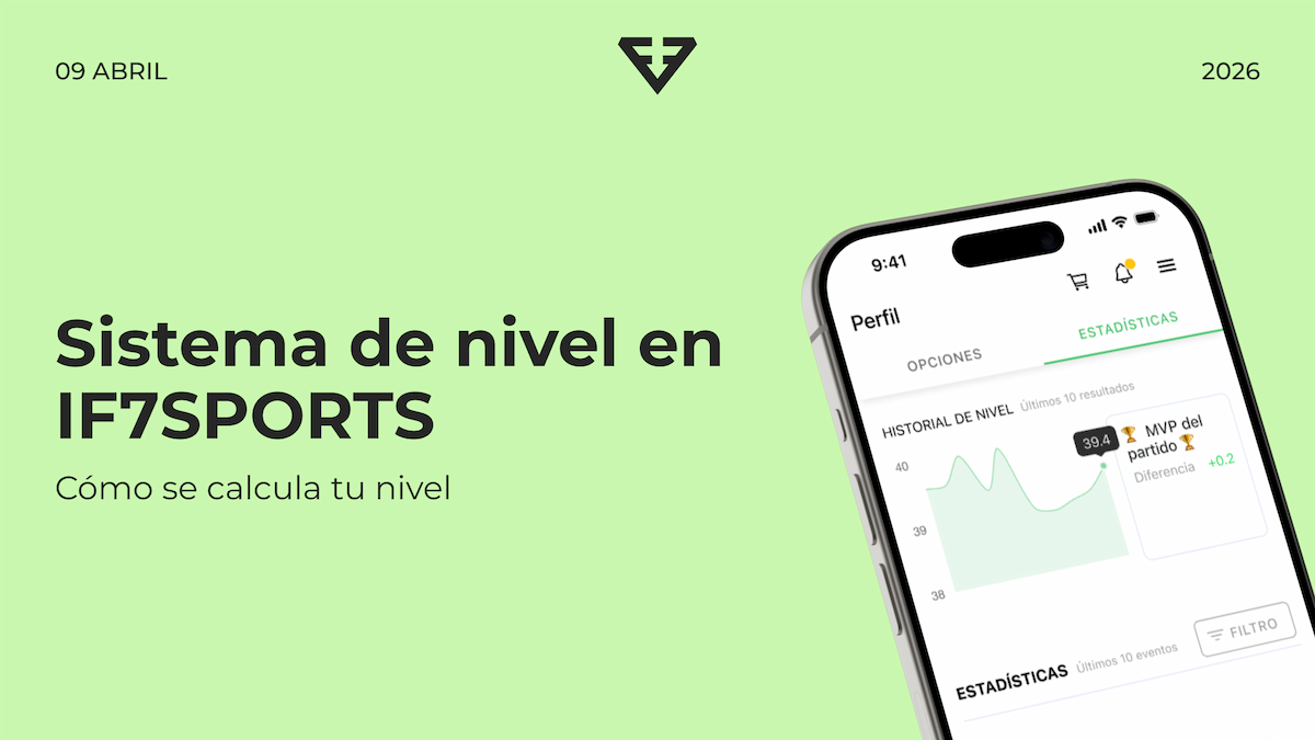 Sistema de nivel IF7SPORTS: cómo se calcula tu nivel